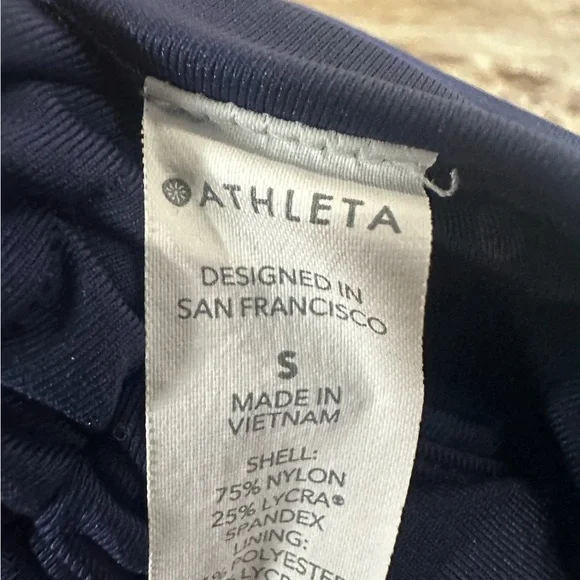 Athleta Navy Blue Bikini Set Bathing Suit Size Small - Picture 8 of 8